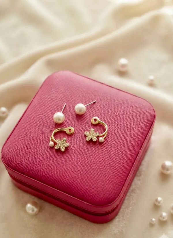 Gold_Stainless_Steel_Dual_Pearl_Earrings_For_Women_Pack_Of_4