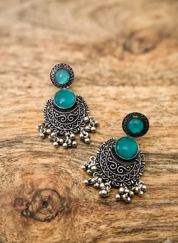 Silver_Alloy_Boho_Ghungroo_Drop_Earrings_For_Women_Pack_Of_2
