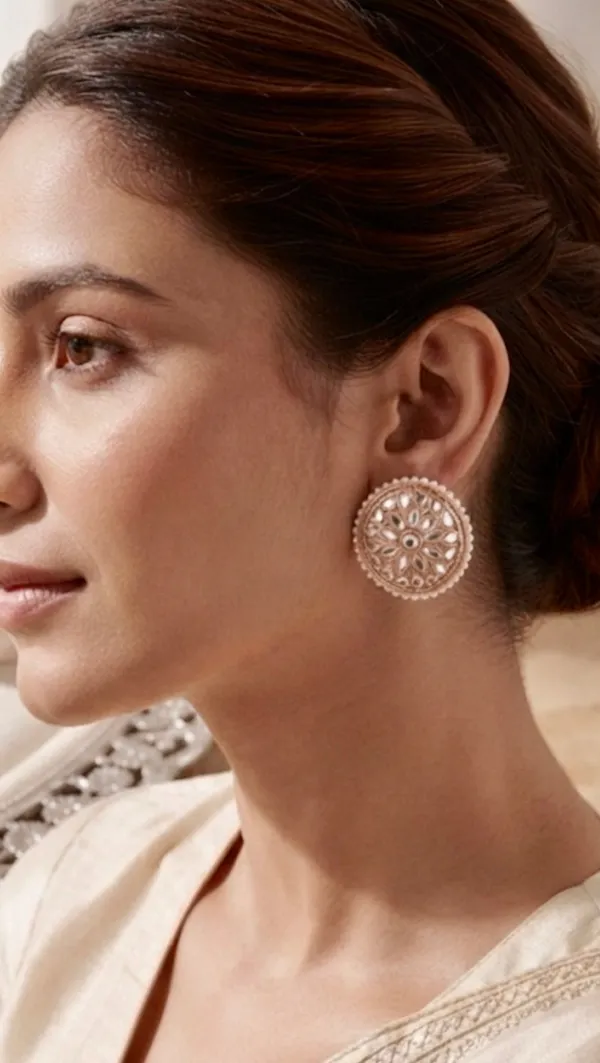 Kundan_Stud_Earrings_with_a_Pearl_Border