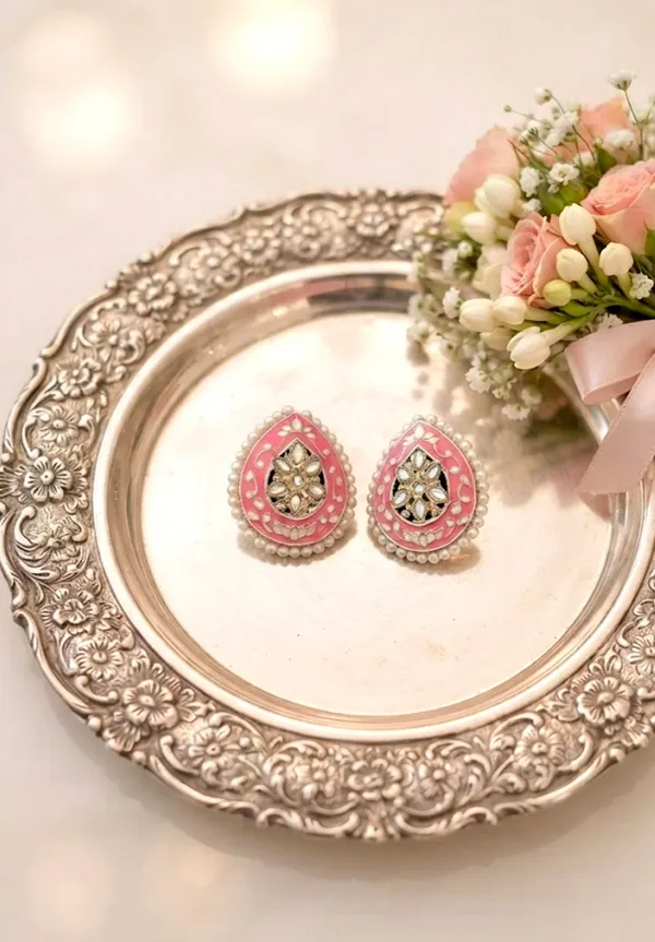 Meenakari_Pearl_Stud_Earrings