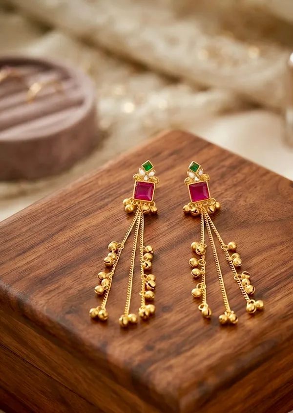Ghungroo_Dangler_Kashmiri_Earrings
