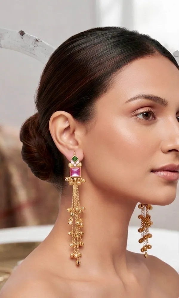Gold_Stainless_Steel_Ghungroo_Kashmiri_Dangler_Earrings_For_Women_Pack_Of_2