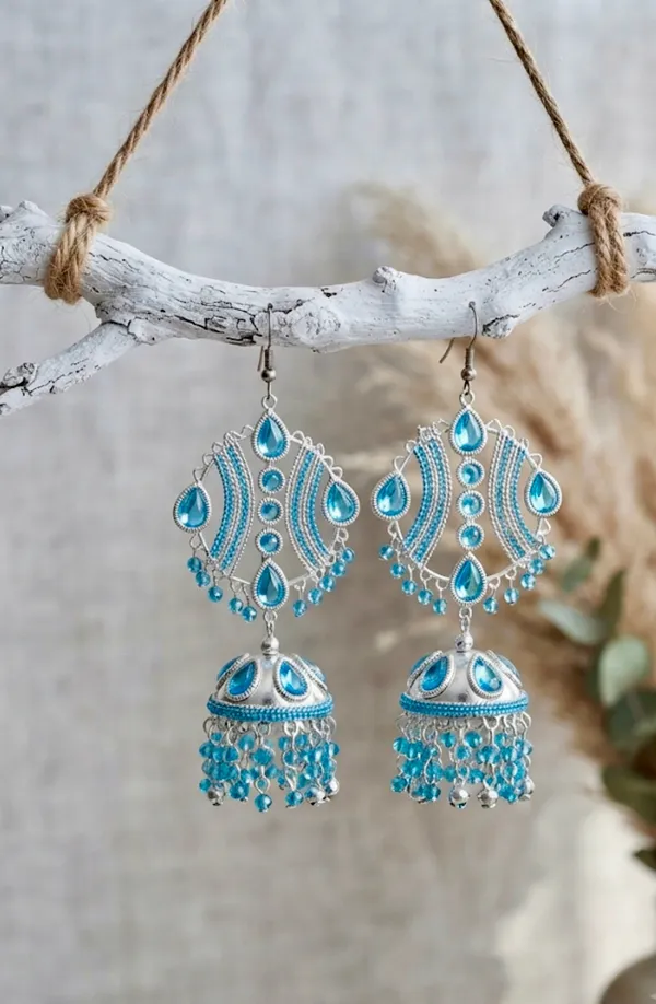 MEHRU_Viral_Blue_Long_Jhumka