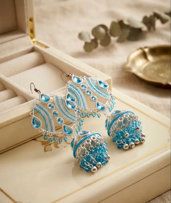 MEHRU_Viral_Blue_Long_Jhumka