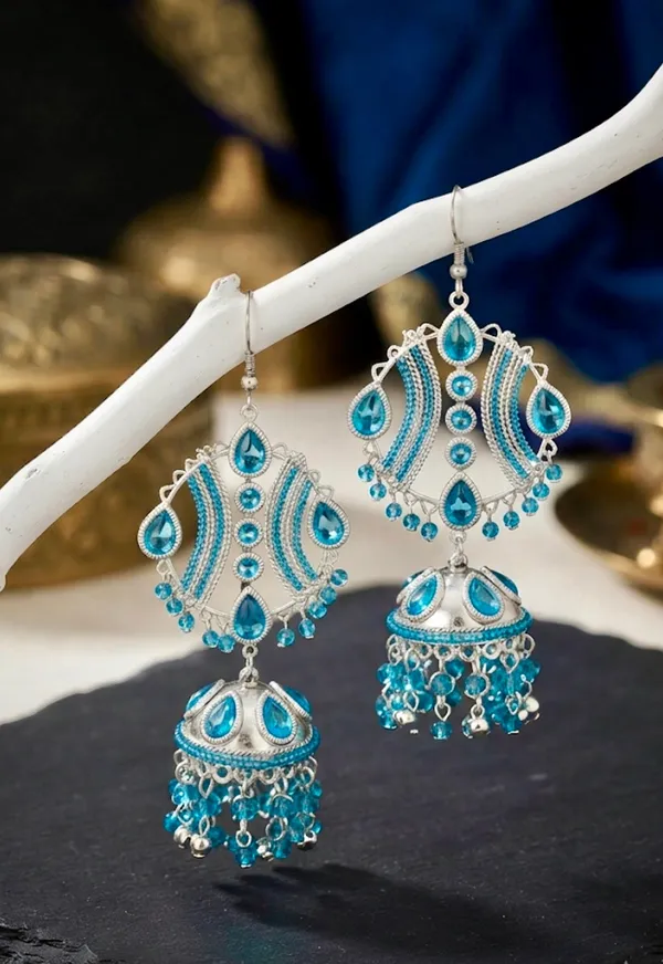 Blue_Alloy_Long_Jhumka_Earrings_For_Women