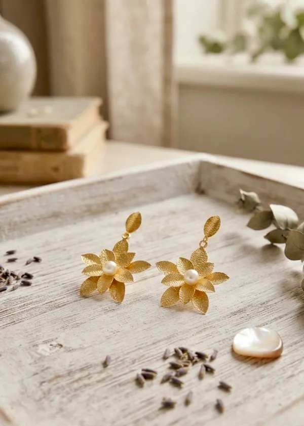 Petal_Pearl_Drop_Stud_Earrings