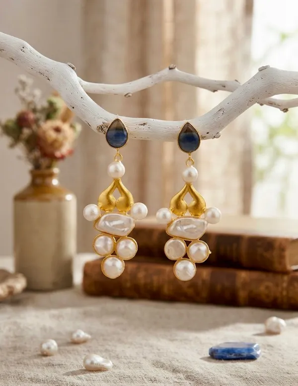 Baroque_Pearl_Vintage_Chandelier_Earrings.