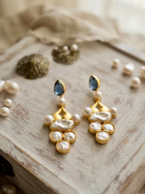 Baroque_Pearl_Vintage_Chandelier_Earrings.