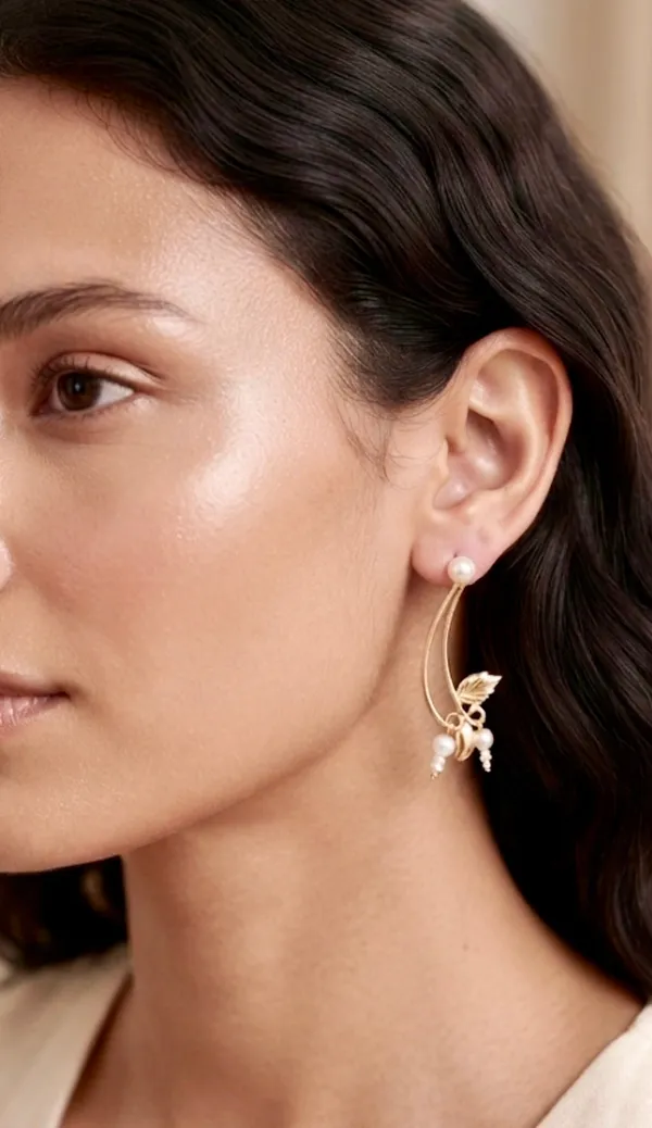Gold_Brass_Handmade_Leaf_Drop_Earrings_For_Women_Pack_Of_2
