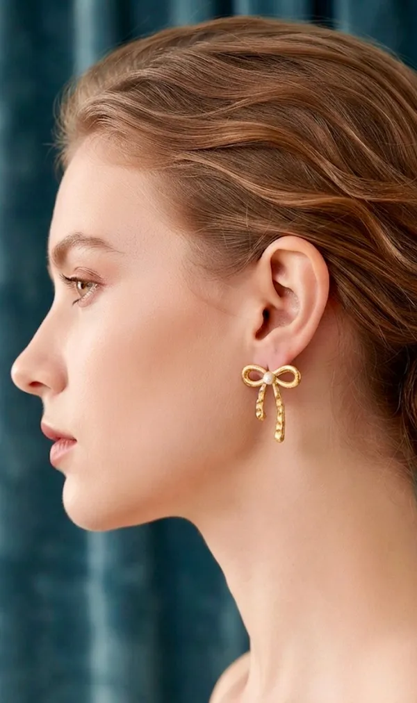 Pookie_Bow_Pearl_Stud_Earrings