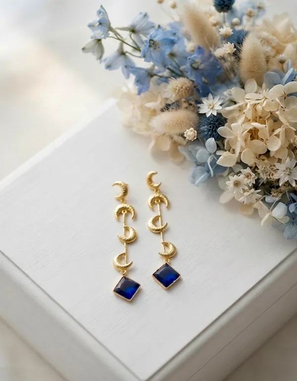 Navy_Blue_Brass_Celestial_Moon_Drop_Earrings_For_Women