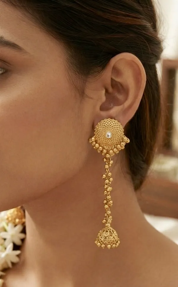 Gold_Brass_Kashmiri_Stud_Earrings_For_Women
