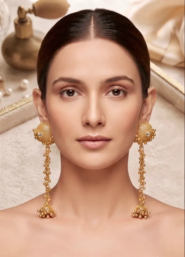 Gold_Brass_Kashmiri_Stud_Earrings_For_Women