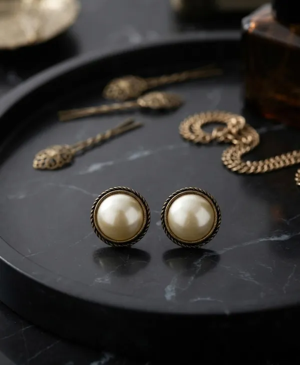 Vintage_Pink_Pearl_Stud_Earrings