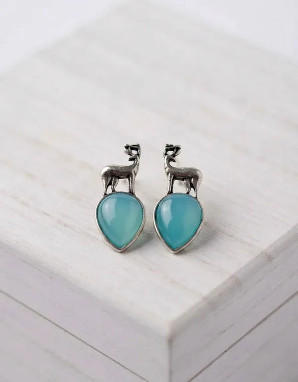 Blue_Alloy_Floral_Drop_Earrings_For_Women_Pack_Of_4
