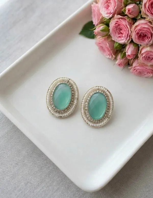 Green_Alloy_Pearl_Oval_Stud_Earrings_For_Women_Pack_Of_2