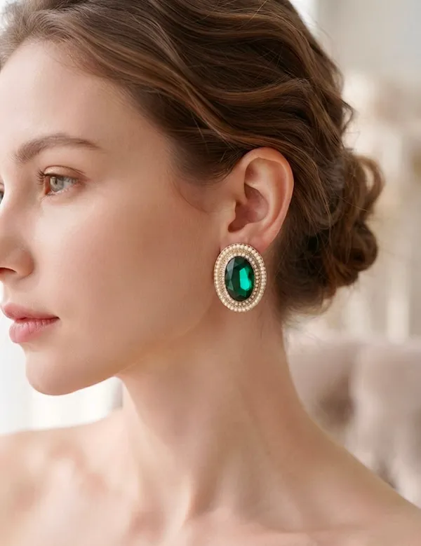 Emerald_Blossom_Studs
