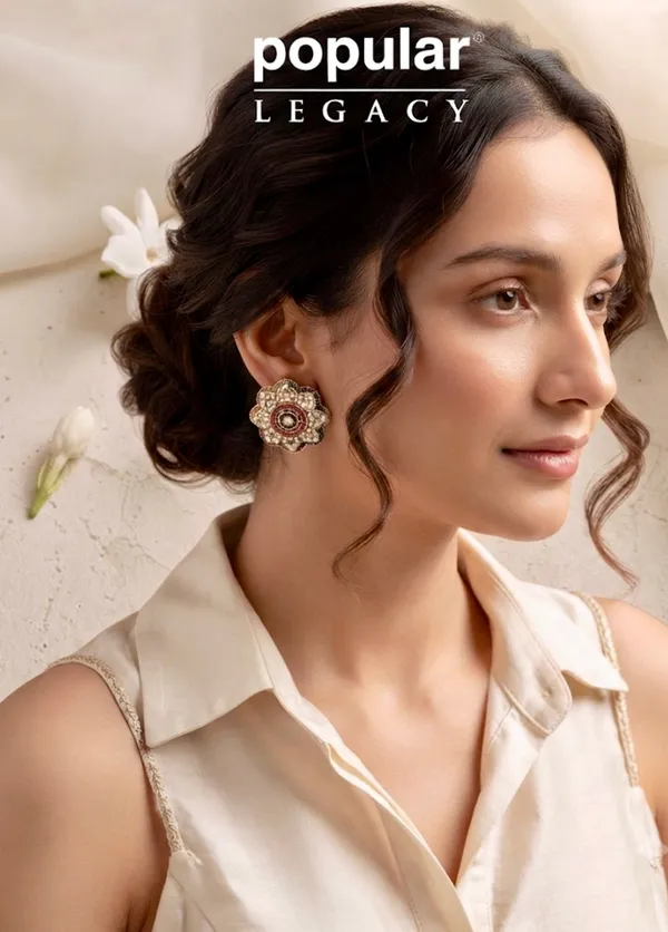 "_Gulika_"_Navratna_Floral_Kundan_Studs