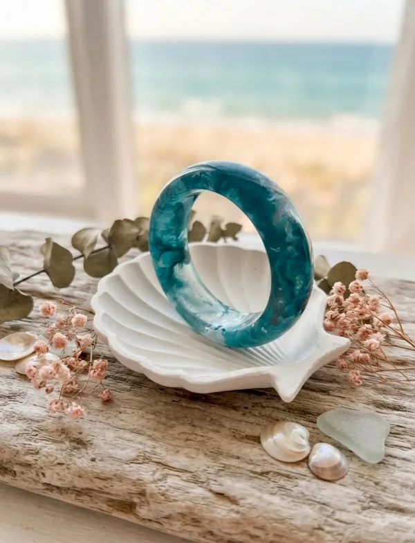 Blue_Resin_Ocean_Foam_Bracelet_For_Women_Pack_Of_3