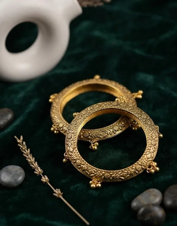 GOLDEN_Oxidized_Ghungroo_Bangles_Set_Of_2