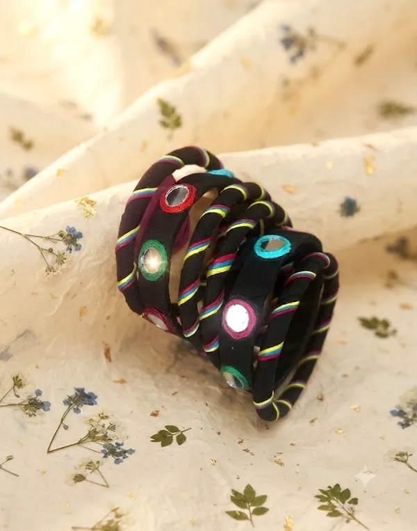 Black_Cotton_Navratan_Bangle_For_Women