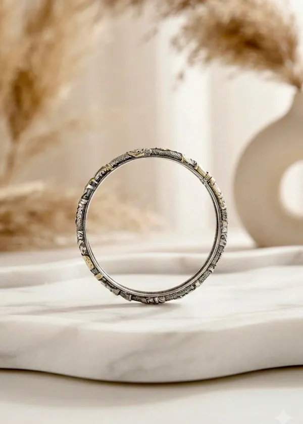 Silver_Alloy_Oxidized_Floral_Openable_Kada_For_Women_Pack_Of_2