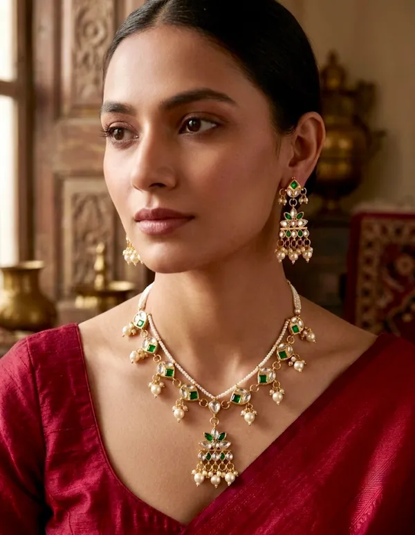 Blossom_White_Festive_Necklace_Set