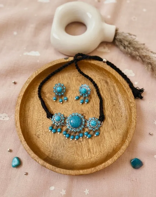 Anjum_Choker_Turquoise_Set