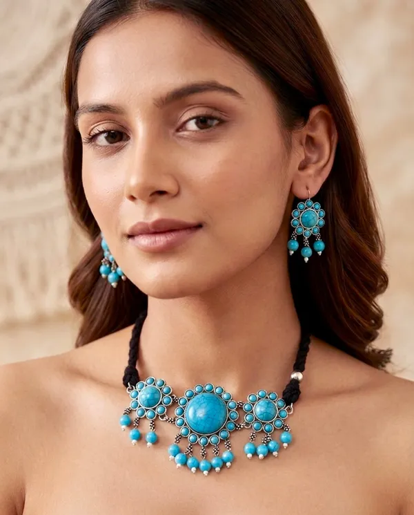Anjum_Choker_Turquoise_Set