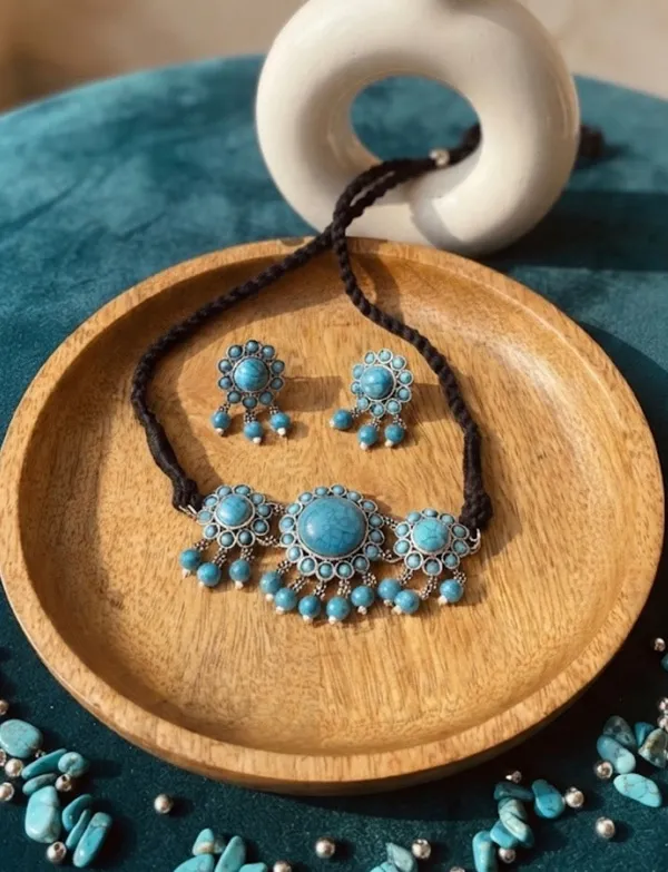 Anjum_Choker_Turquoise_Set