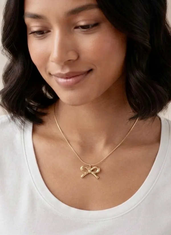 Gold_Stainless_Steel_Bow_Pendant_Chain_Necklace_For_Women_Pack_Of_2
