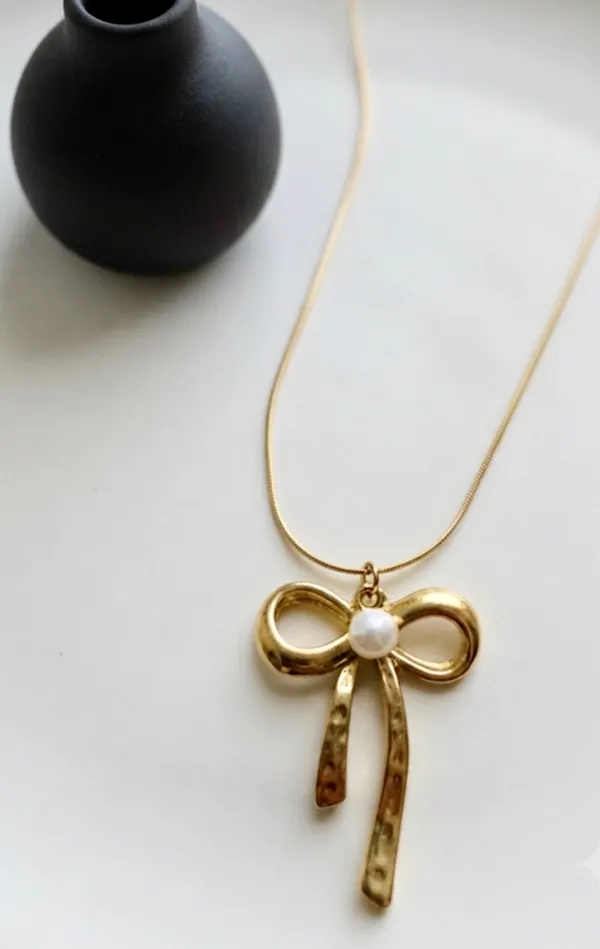 Gold_Stainless_Steel_Pearl_Bow_Pendant_Chain_Necklace_For_Women_Pack_Of_2