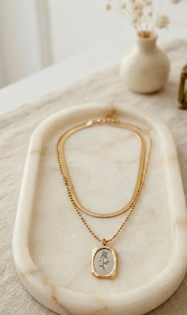 Gold_Stainless_Steel_Anti_Tarnish_Layered_Chain_Necklace_For_Women