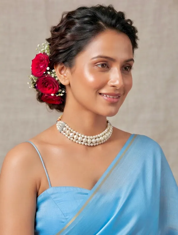 White_Gold_Stone_Pearl_Choker_Necklace_For_Women_Pack_Of_2