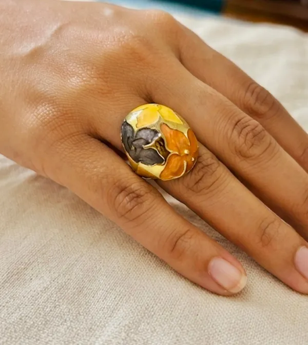 Gold_Brass_Marigold_Ring_For_Women_Pack_Of_3