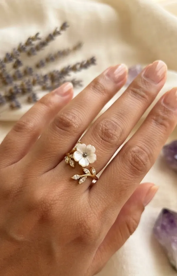 Gold_Brass_Blossom_Leaf_Bypass_Ring_For_Women_Pack_Of_2