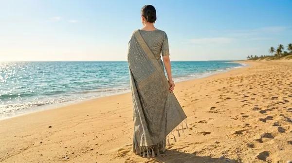 KHODAL_TRENDZ_Woven,_Self_Design_Daily_Wear_Pure_Cotton_Saree_(Grey)