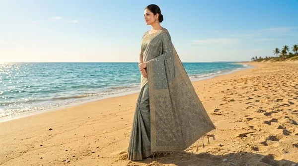 KHODAL_TRENDZ_Woven,_Self_Design_Daily_Wear_Pure_Cotton_Saree_(Grey)