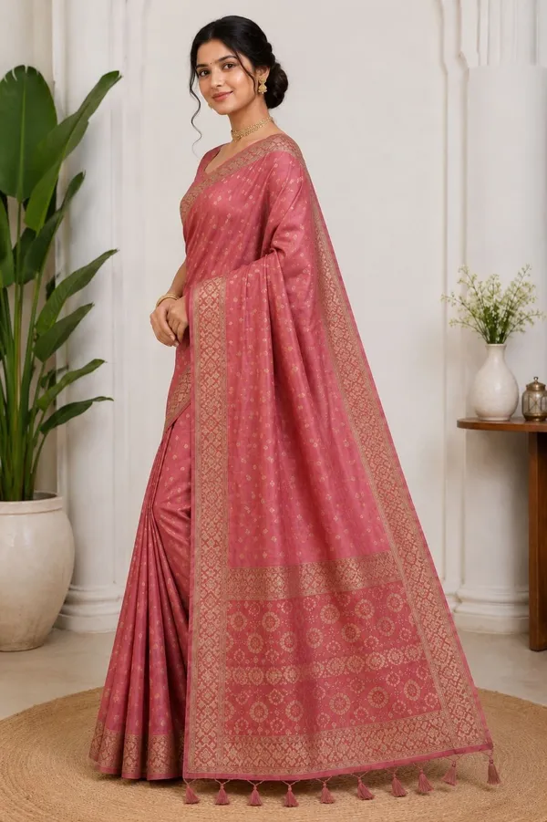 KHODAL_TRENDZ_Woven,_Self_Design_Daily_Wear_Pure_Cotton_Saree_(Pink)