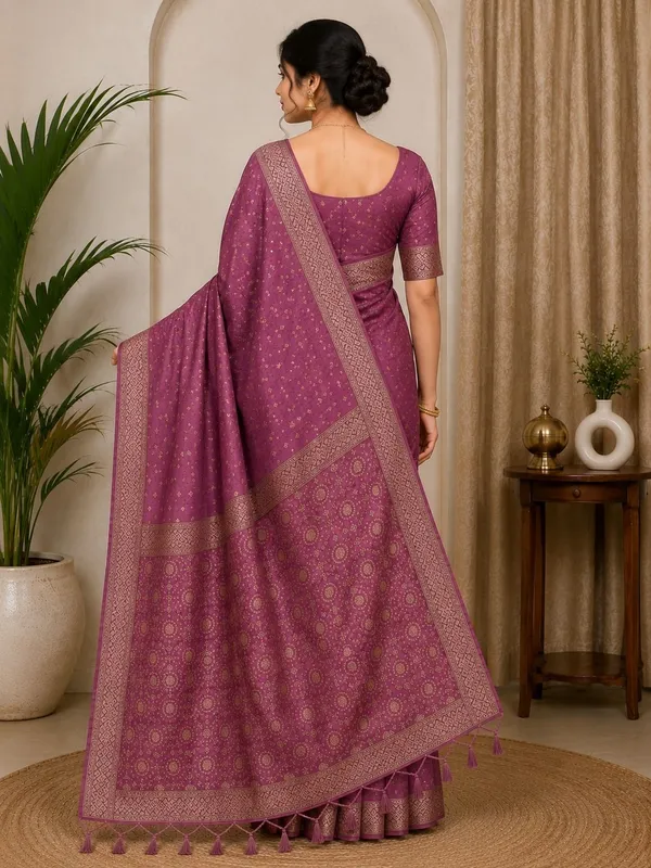 KHODAL_TRENDZ_Woven,_Self_Design_Daily_Wear_Pure_Cotton_Saree_(Purple)