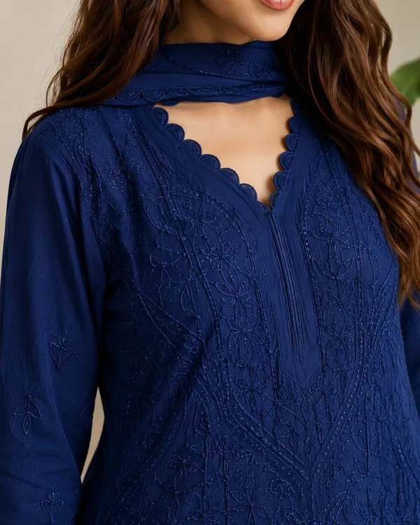 khodal_Embroidered_Kurta,_Palazzo_&_Dupatta_Set_()