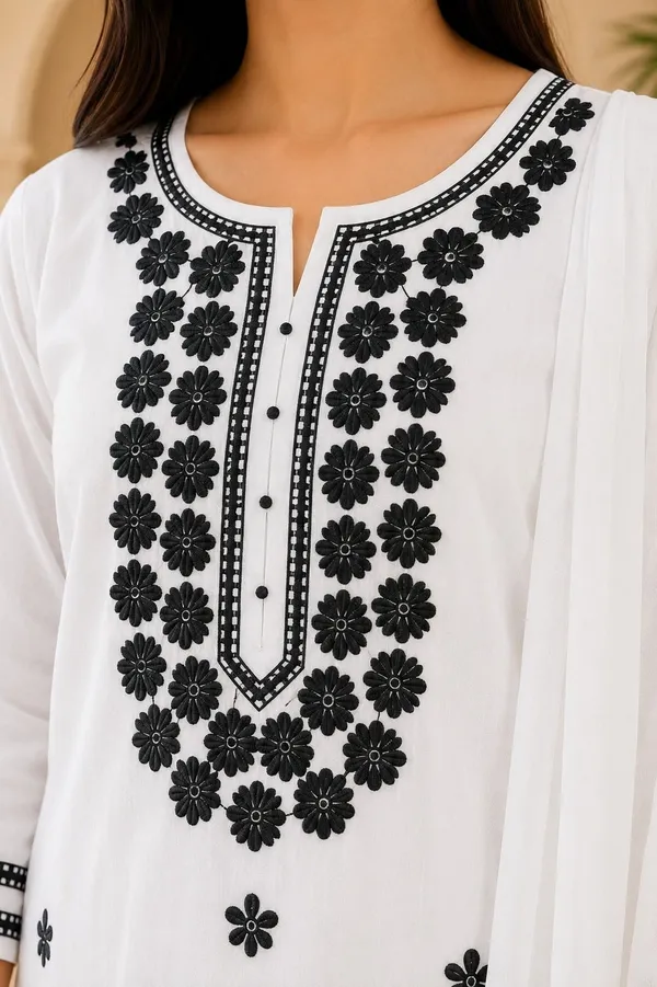 khodal_trends_Embroidered_Kurta,_Palazzo_&_Dupatta_Set_()