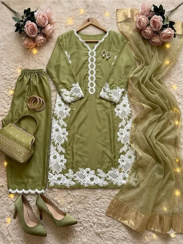 khodal_Embroidered_Kurta,_Palazzo_&_Dupatta_Set_()