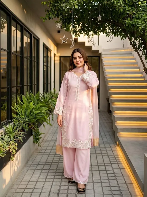 khodal_Embroidered_Kurta,_Palazzo_&_Dupatta_Set_()