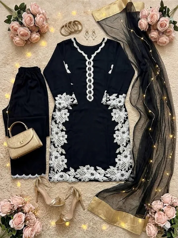 khodal_Embroidered_Kurta,_Palazzo_&_Dupatta_Set_()