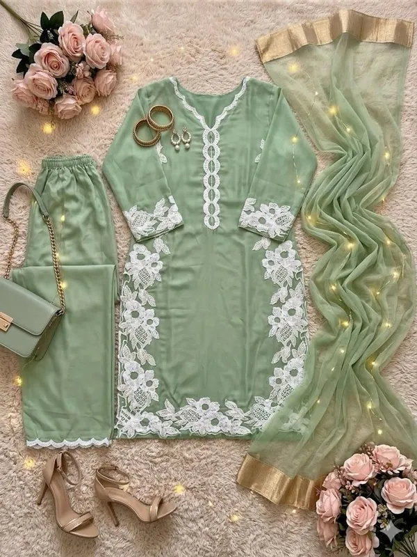 khodal_Embroidered_Kurta,_Palazzo_&_Dupatta_Set_()