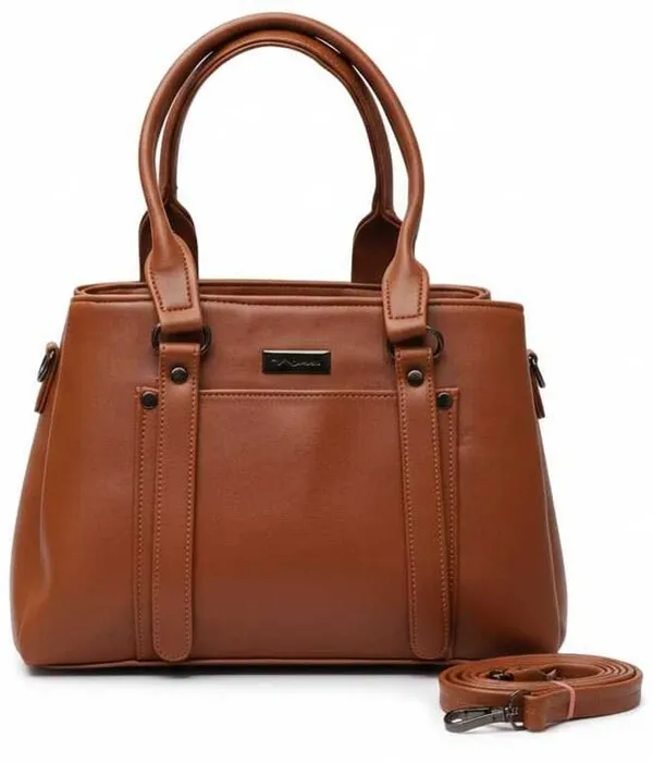 Brown_Pu_Leather_Tote_Bag_For_Women