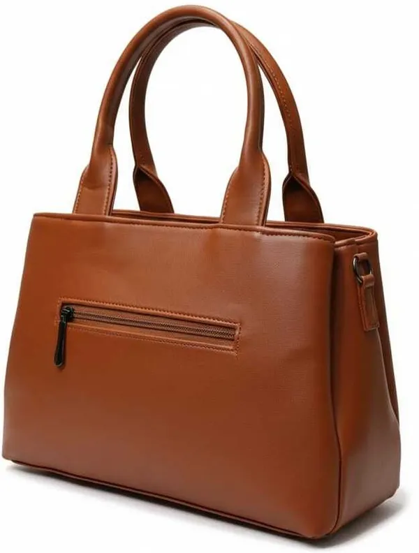 Brown_Pu_Leather_Tote_Bag_For_Women