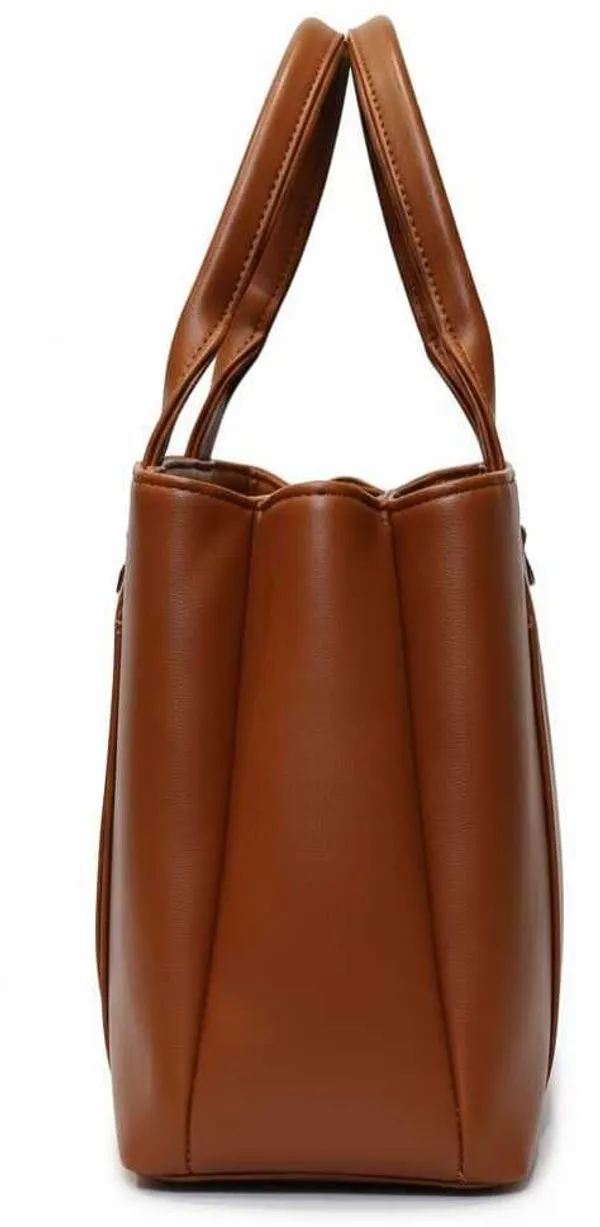 Brown_Pu_Leather_Tote_Bag_For_Women