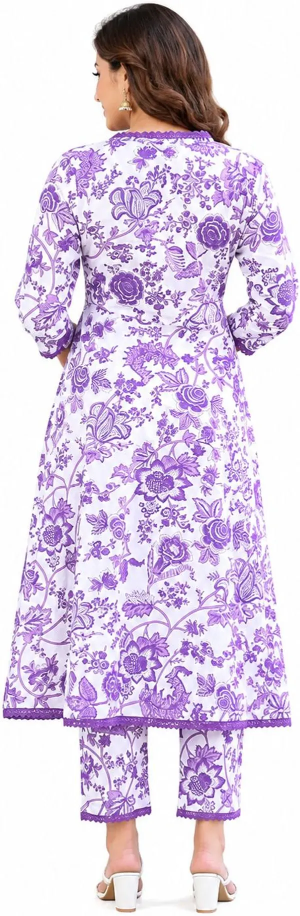 Purple_Cotton_Anarkali_Floral_Print_Kurta_Pant_Dupatta_Set_For_Women